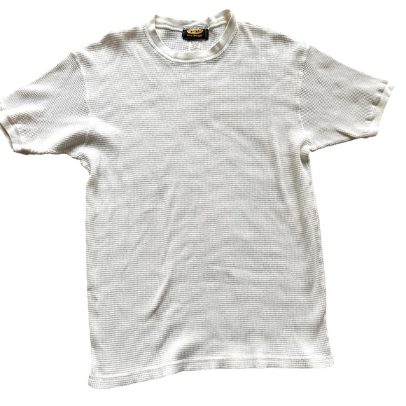 Free People Vintage White Thermal T-Shirt - Picture 1 of 5